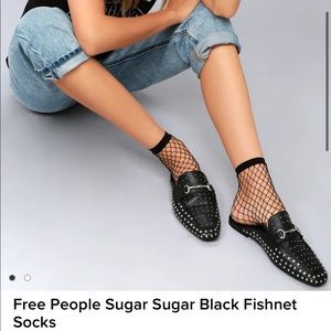 Free People Sugar Sugar fishnet anklet socks